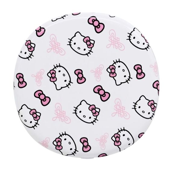 Hello Kitty® "Supercute Signature" Print LED Compact Mirror White - Picture 1 of 2